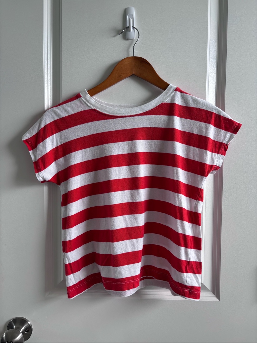 Crewcuts Red & White Striped Tee